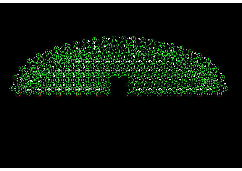 南阳锡林浩特91跨，1000米长干煤棚网架设计